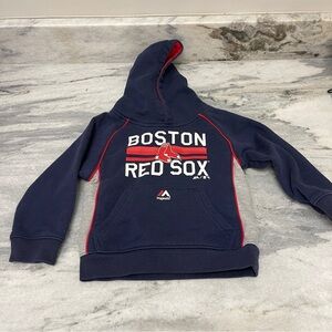 Majestic Kids Boston Red Sox Hoodie - Navy and Red size 3T